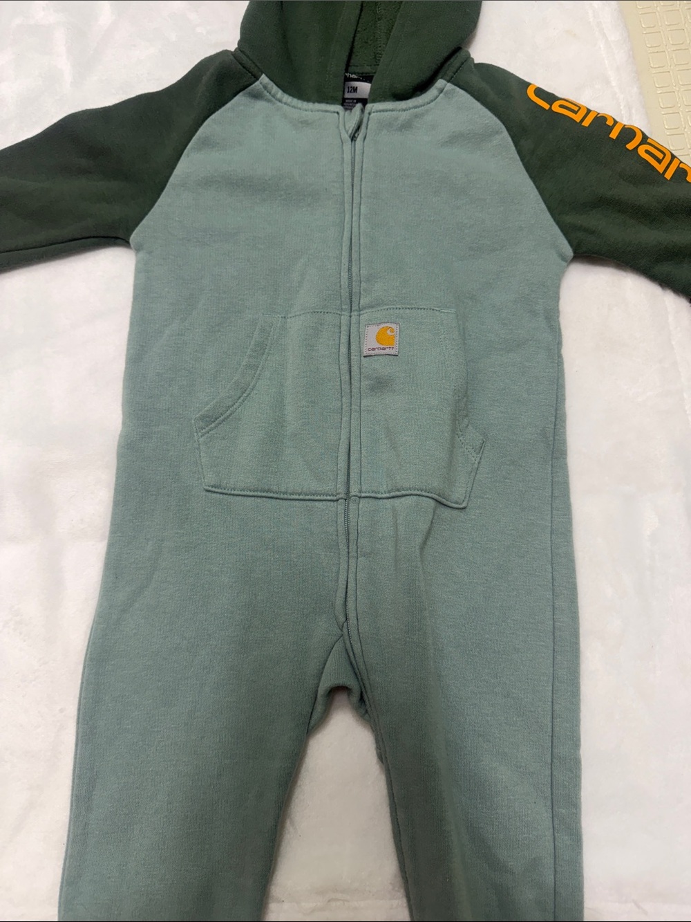 Carhartt Toddler one-piece sweatsuit, size 12 months